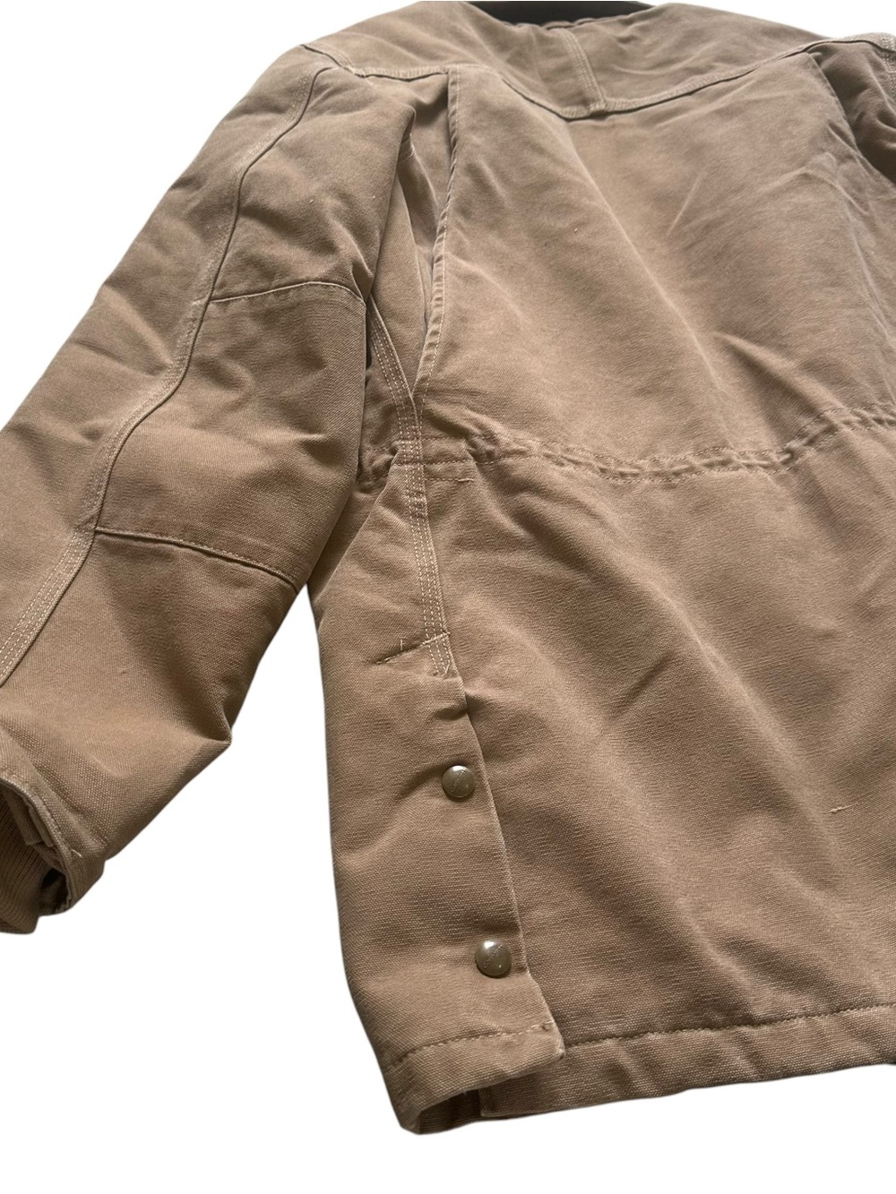Carhartt Sandstone Rancher Coat Duck Canvas Quilted Lined Workwear 90’s Brown M - Picture 12 of 14